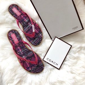 Coach flip flops sandals 💕